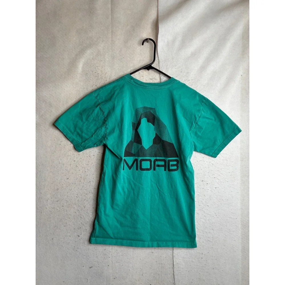 The North Face Mens Moab Graphic Box Logo T-Shirt Teal Green XS AXBP631